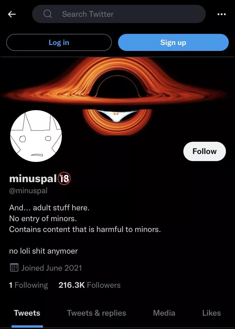 Kinda curious as to who that ONE person Minus8 is following…