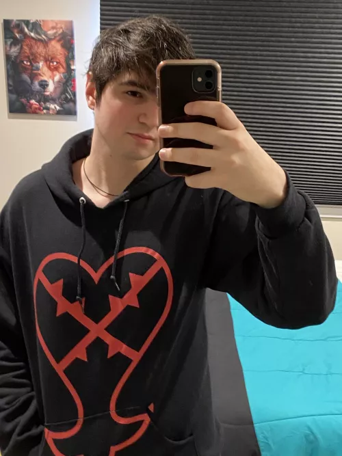 Kingdom hearts hoodie. Comfy lol. Hope everyone’s having a Covid free week!