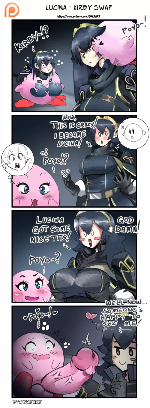Kirby and Lucina Body Swap by ONATART