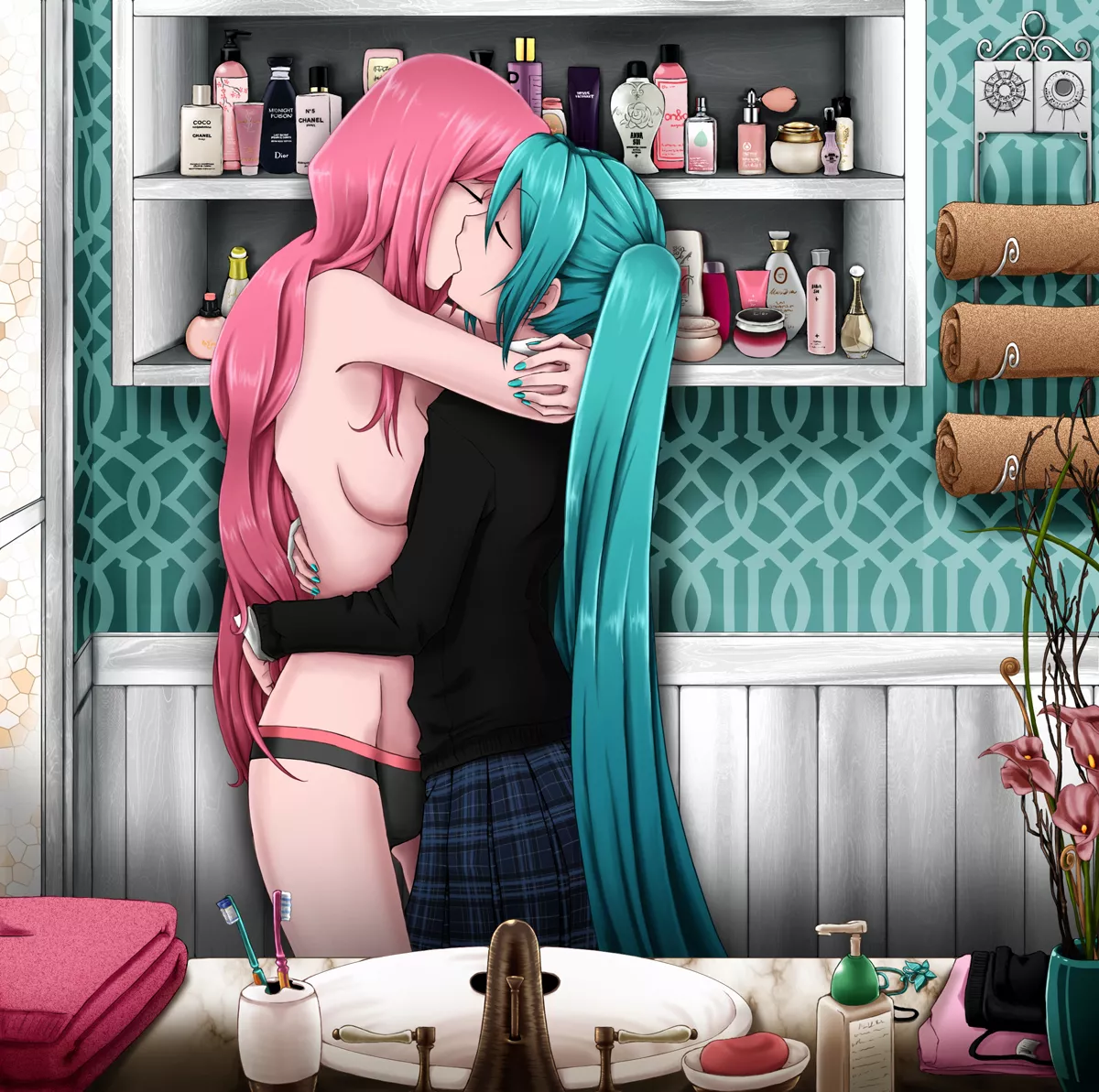 Kiss in the Bathroom Kiss in the Bathroom