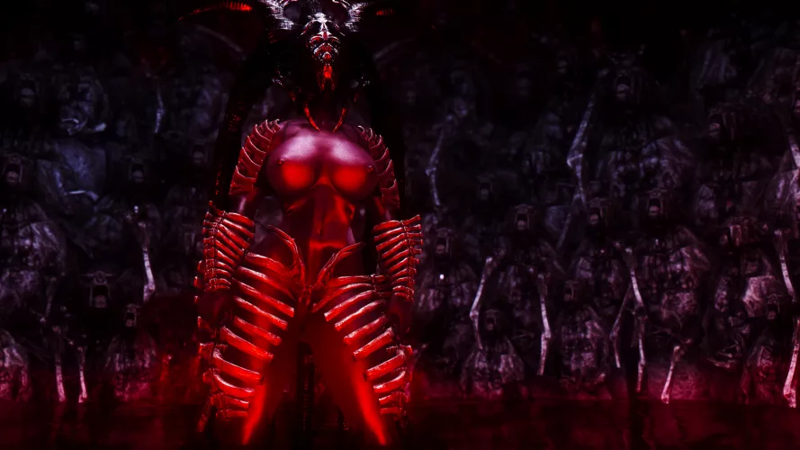Knee deep in red