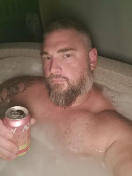 Knocking back a few crispys while relaxing Knocking back a few crispys while relaxing