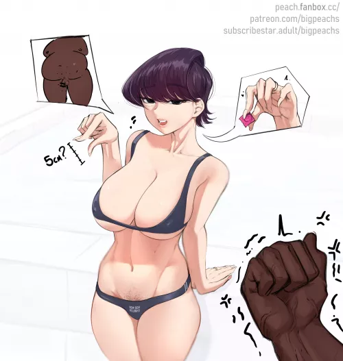 Komi’s mom Ned’s a bigger dick then this guy has.