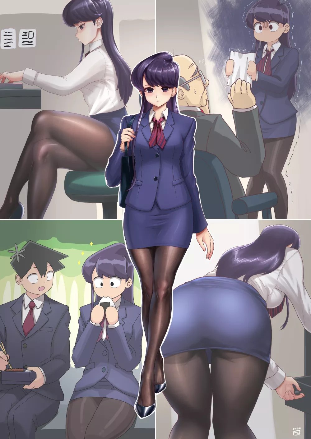 Komi-san thighs Komi-san thighs