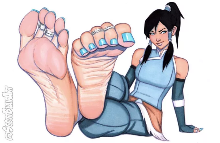 Korra feet. (scottblairart)[The legend of Korra]