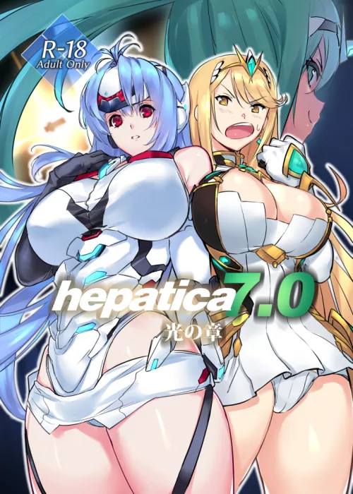 Kos-Mos and Mythra looking thicker featuring Pneuma