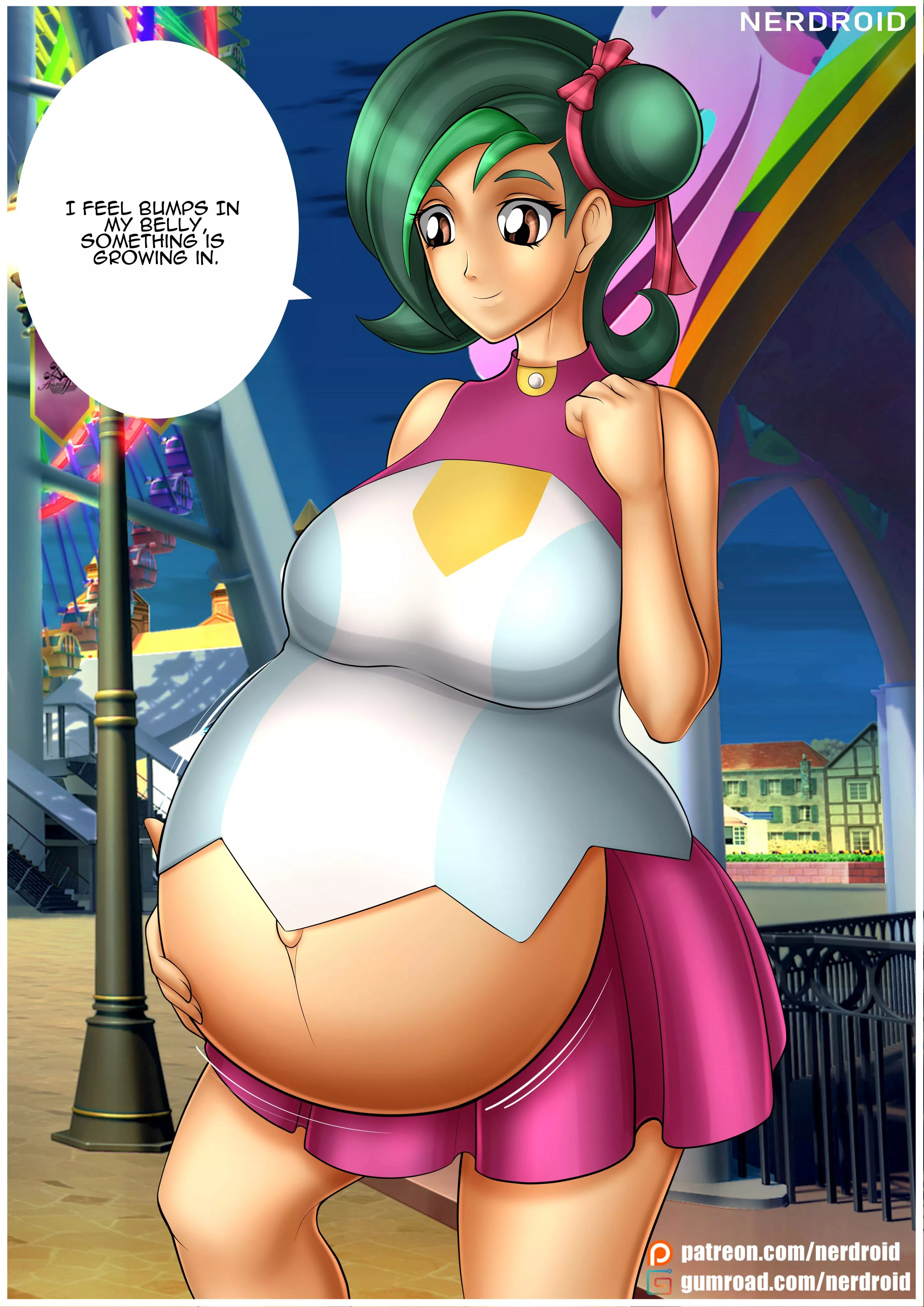Kotori Mizuki or Tori Meadows pregnant - Yu-Gi-Oh! ZEXAL - Art by me(NerDroid)