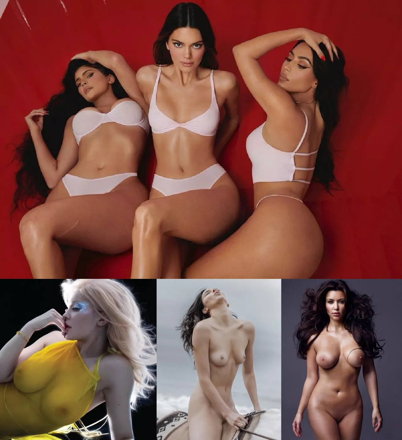 Kim kardashian kylie jenner pornhub threesome