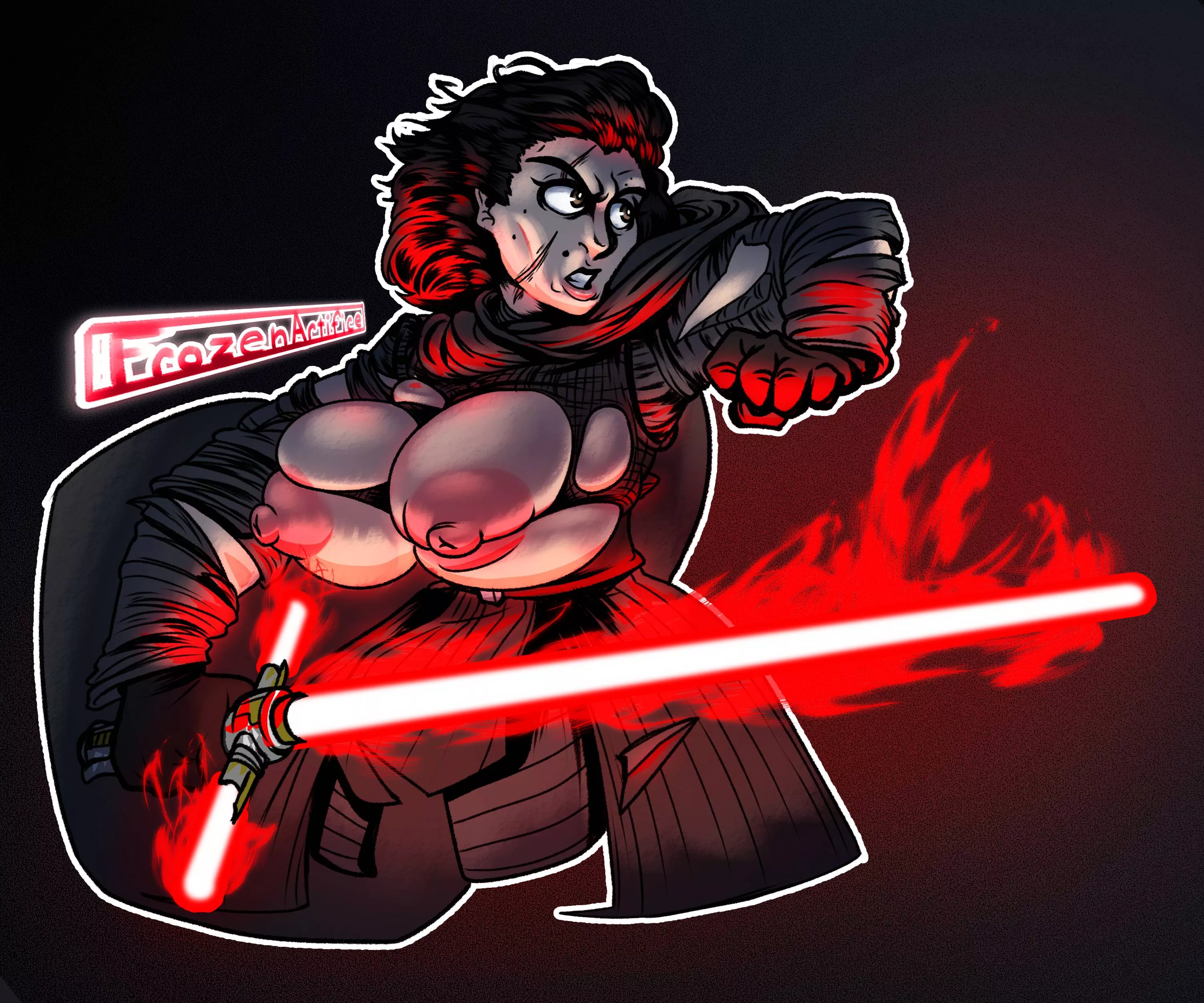 Kylo Ren is looking a bit different... [Star Wars] (FrozenArtifice)