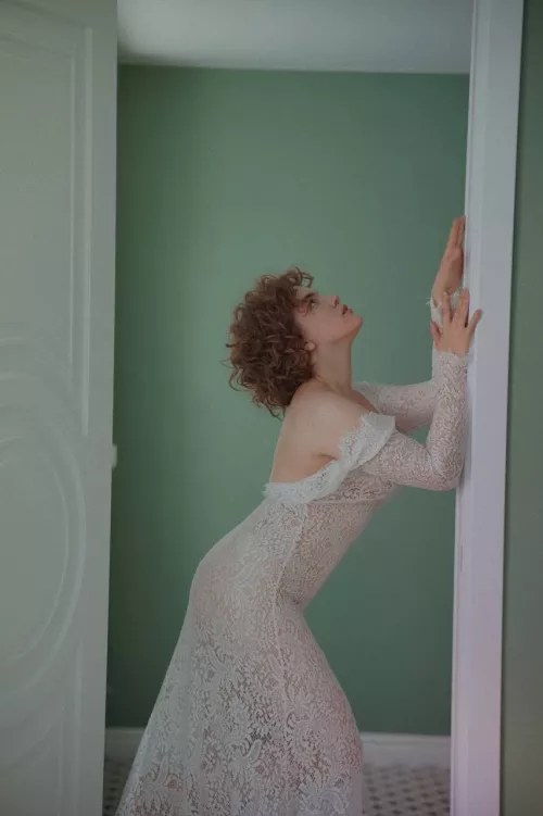Lace dresses tear so easily, would you try?πβ€οΈMy FREE OnlyFans page link in comments and bio