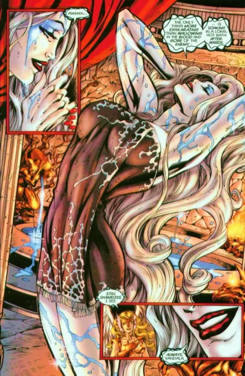 Lady Death Drying Off [Lady Death: Judgement War #1]