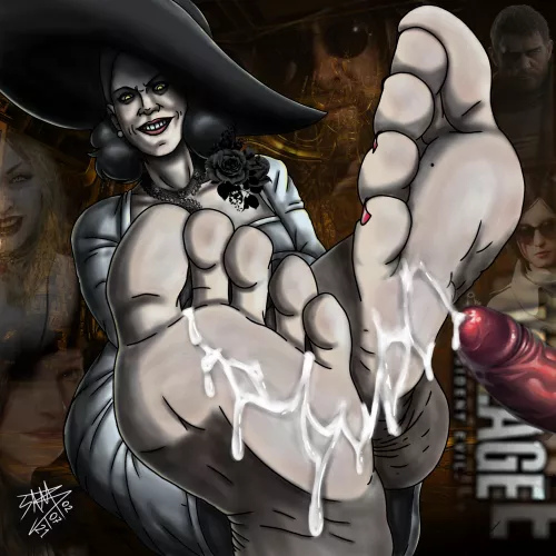 [Lady dimitrescu footjob] (kimihiro133sm)