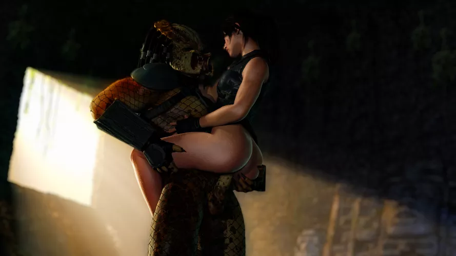 Lara encounters a Predator (WintersSFM) [Tomb Raider]