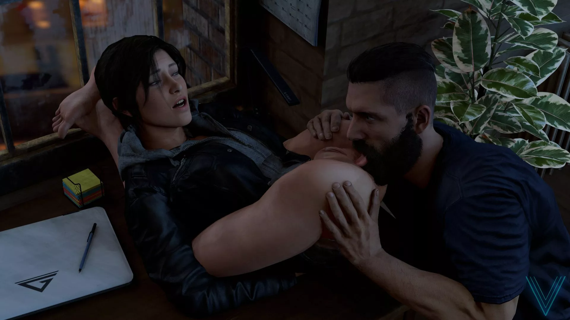Lara enjoying herself (The Vice) Lara enjoying herself (The Vice)