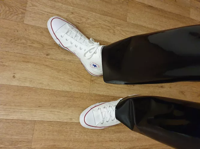 Latex and white Converse ?