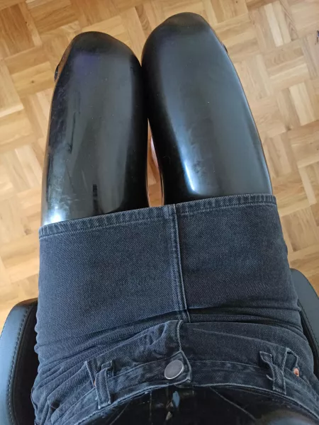 Latex under my skirt Latex under my skirt