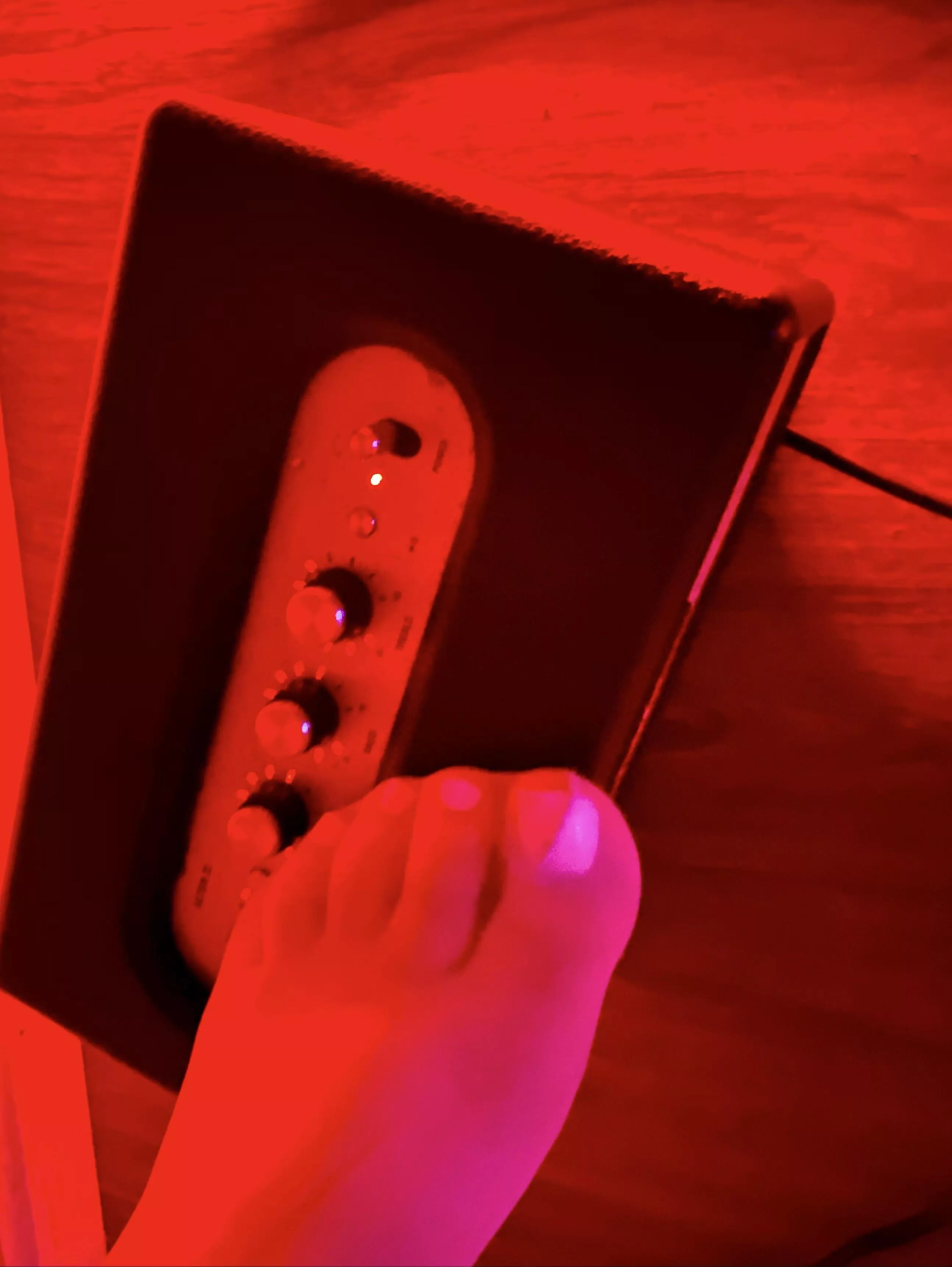 laying in my white tights and listening to music