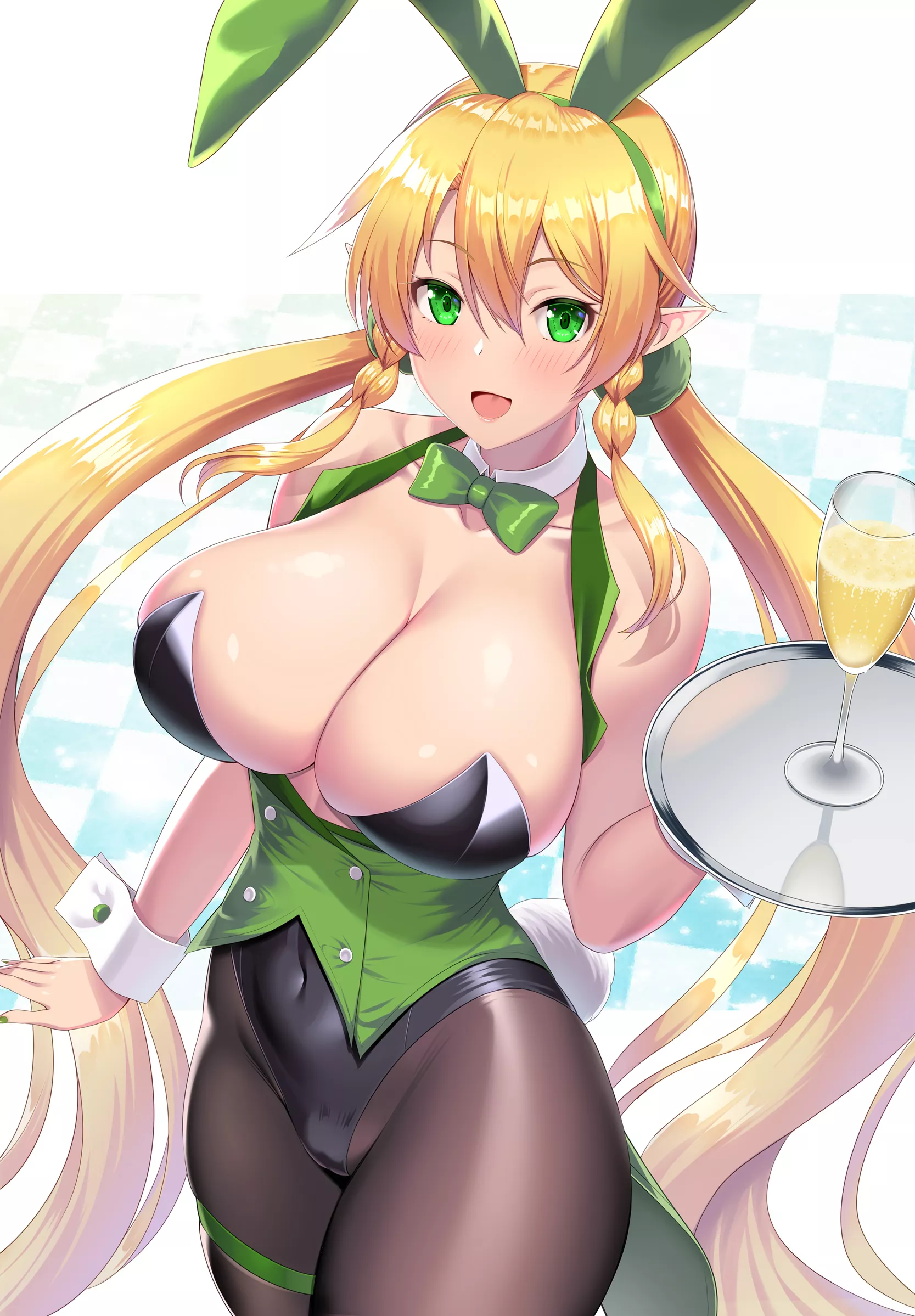 Leafa with some massive bunny ears