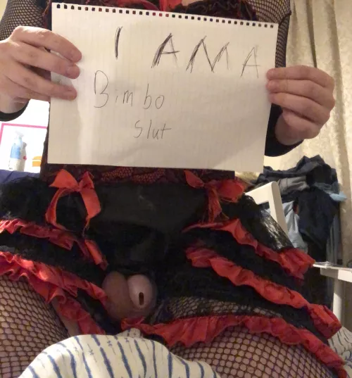 Learning to accept my place as a bimbo