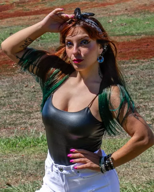 Leather bodysuit [Casual Friday]