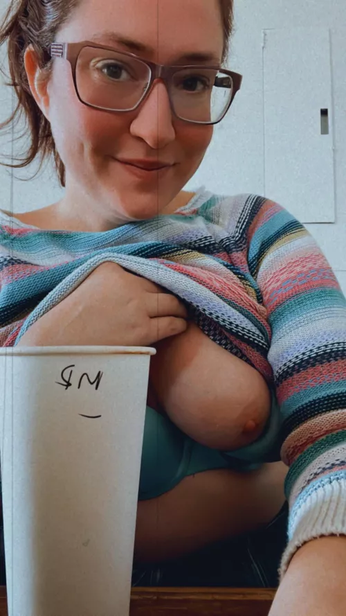 Left my fancy mug at home, but that doesn’t mean I can’t have fun at work!