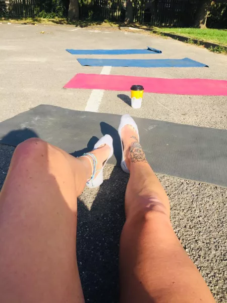 Legs Bums and Tums work out today ππβ€οΈβ€οΈ