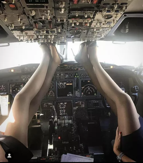 Legs in the air