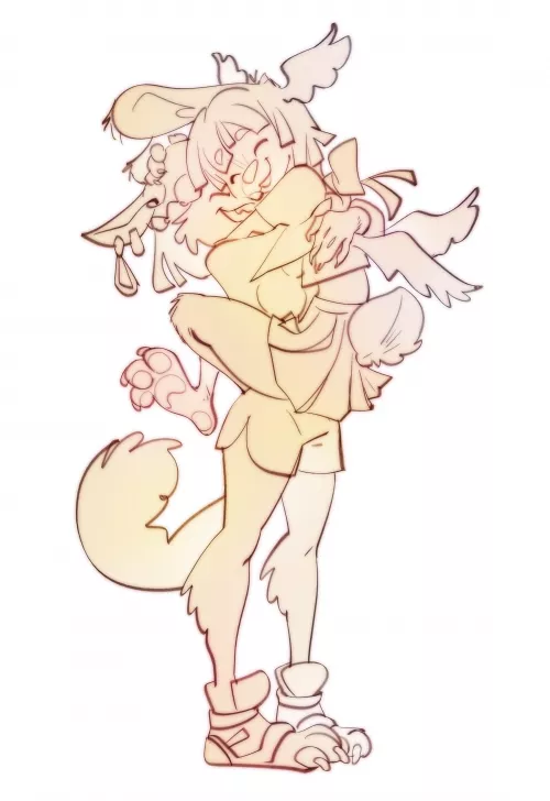 Lemony sweet! Finished client commission for this beautiful couple.My commissions are open starting from $50.