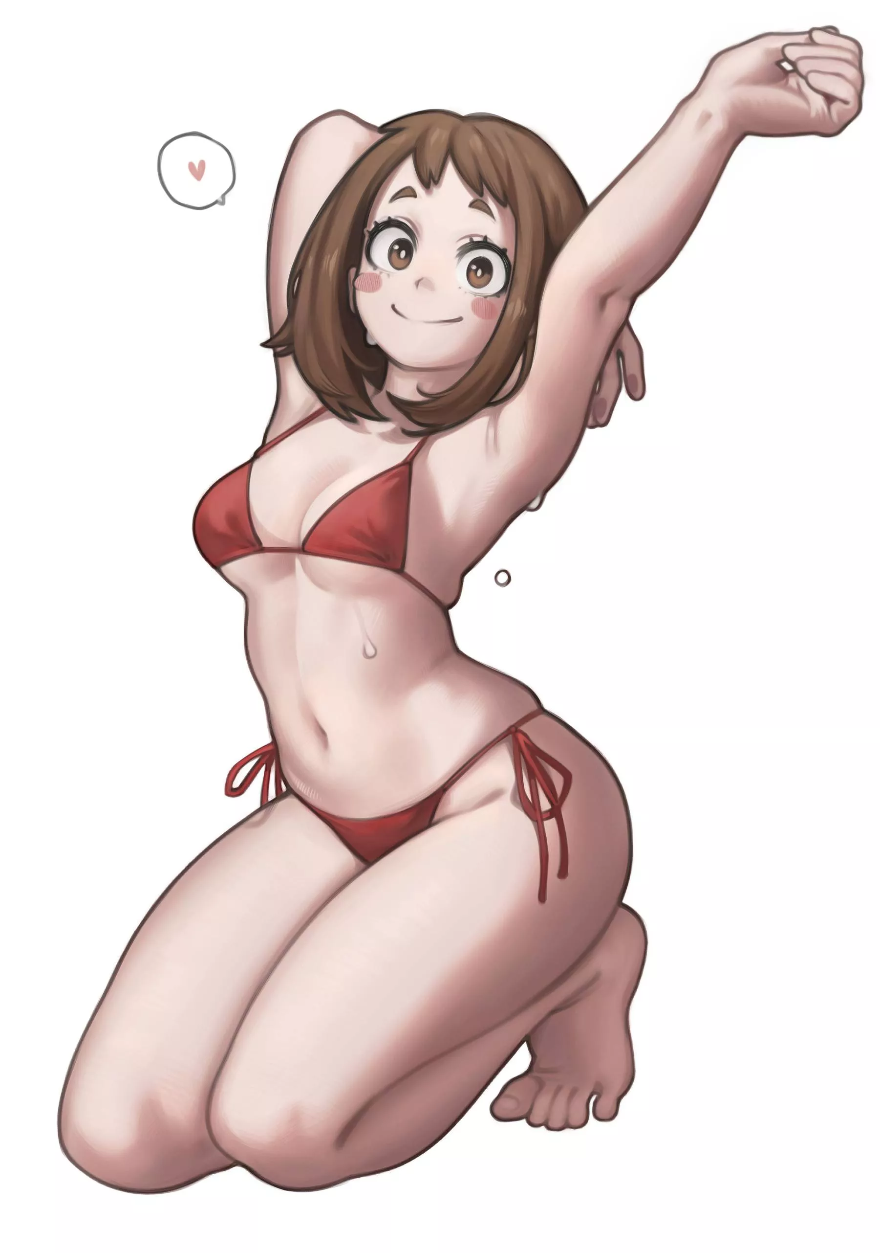 Nude Bikini Cartoons - Lentiyay] Ochako's Red Bikini nudes | Watch-porn.net