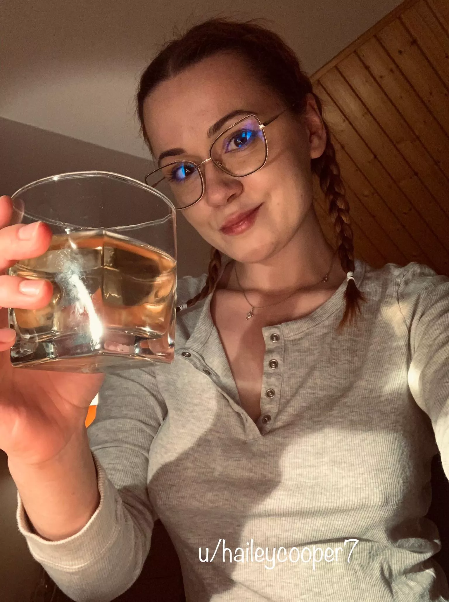 Let’s drink to all the bras I’m not wearing!🐷💖 (f23 OC)