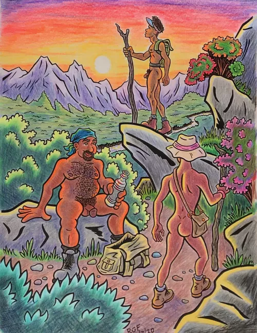 Let's go for a hike (drawn by me)