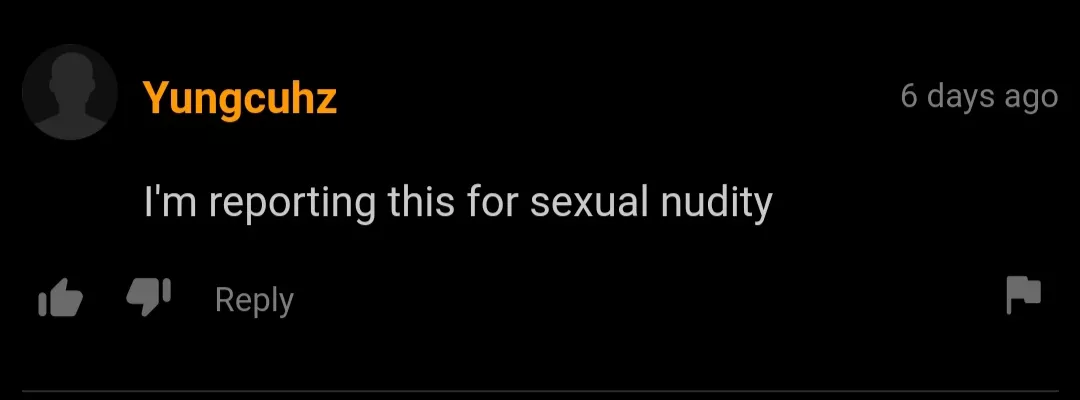 Let's report for sexual nudity Let's report for sexual nudity