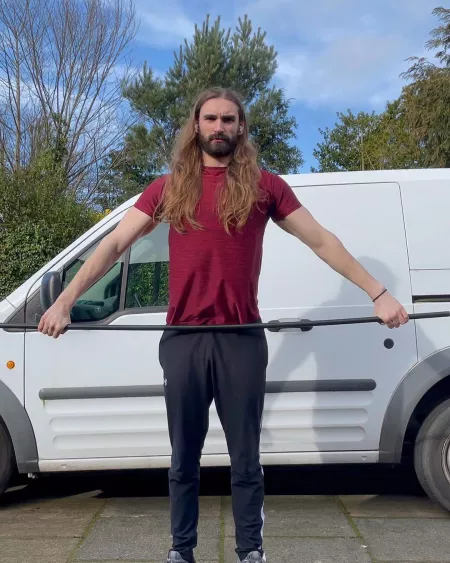 Letting the hair flow whilst doin sum mobility🤘