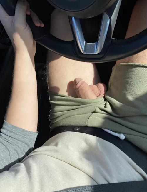 Letting them hang out during traffic Letting them hang out during traffic