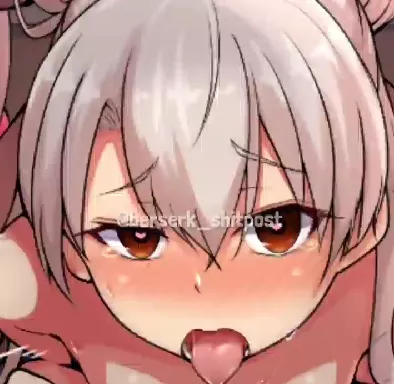 LF Color Source: 1girl, ahegao, blush, open mouth, half closed eyes, hearth eyes, white hair, red eyes