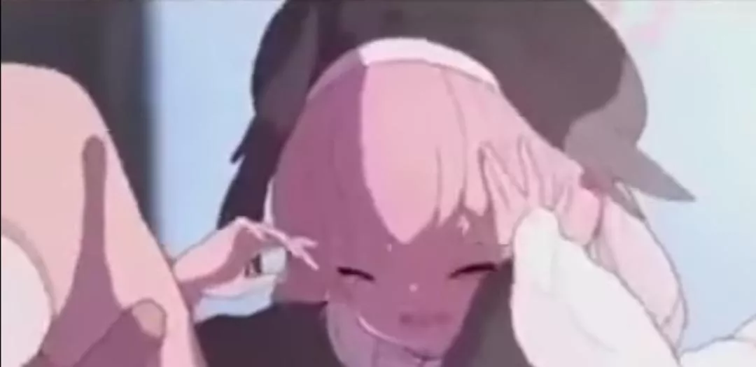 LF Color Source: 1girl, eyes closed, open mouth, pink hair, black hat, one thigh up