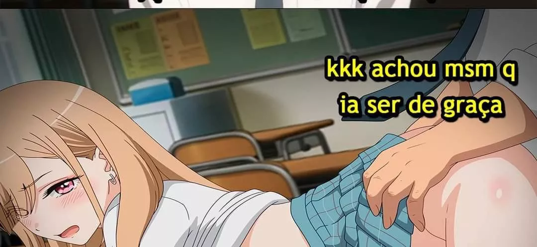 LF color source blonde, long hair, school uniform, found on a Facebook meme