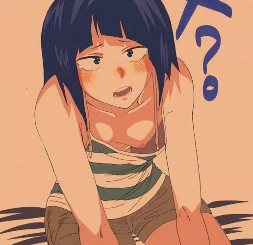 LF Color Source: blue hair, blue eyes, 1girl, downblouse, nipples