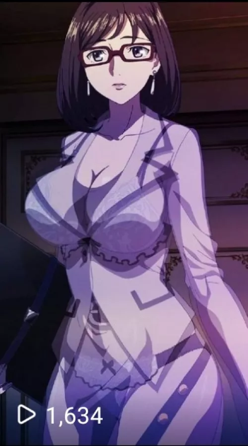 LF Color Source: glasses, big_breast, brown_hair, thick_thighs, earrings