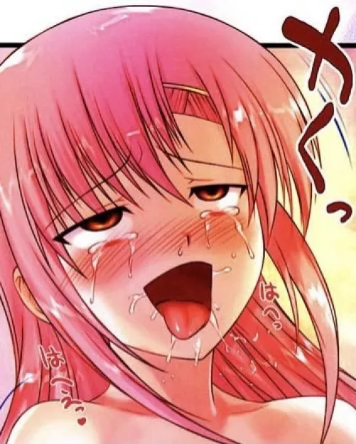 LF Color source: pink hair, moaning, tears, 1girl