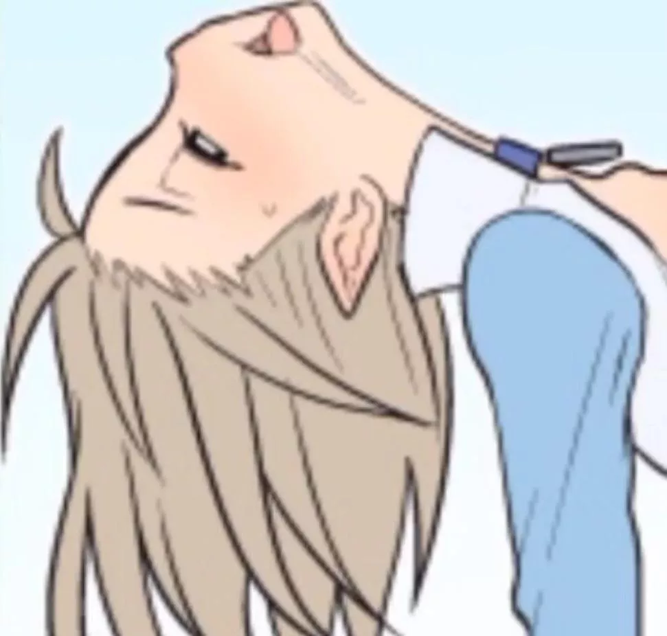 LF color source: white hair, elf girl, blue shirt, ahego