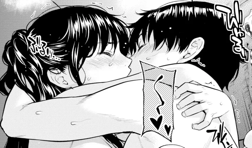 LF Mono Source: 1boy, 1girl, hugging, kissing, blushing