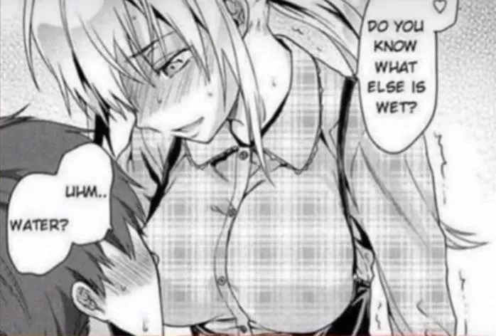 LF mono source: ”Do you know what else is wet? Uhm.. water?”