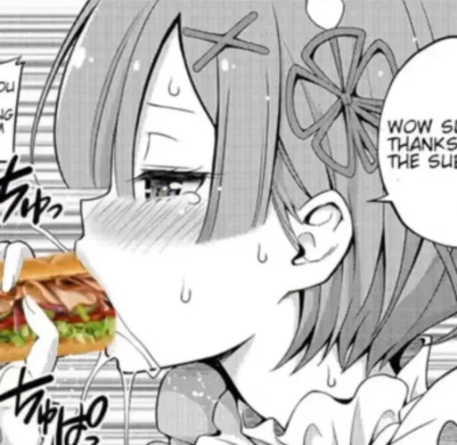 LF mono source: Re:Zero, blowjob, 1girl, penis, penis grab, short hair, blush, sweating, meme, subway