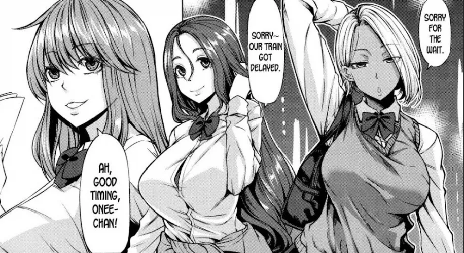 LF Mono Source: Sorry for the wait. Our train got delayed. Ahh good timing, onee-chan