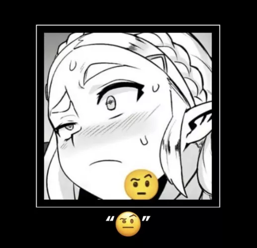 Lf mono source, Zelda, meme legend of Zelda, blush, pointy ears, ahegao