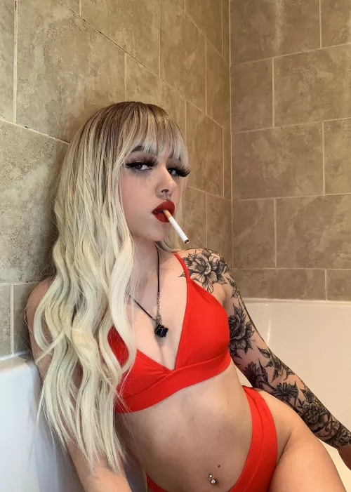 Light it up and beg to serve as my human ashtray