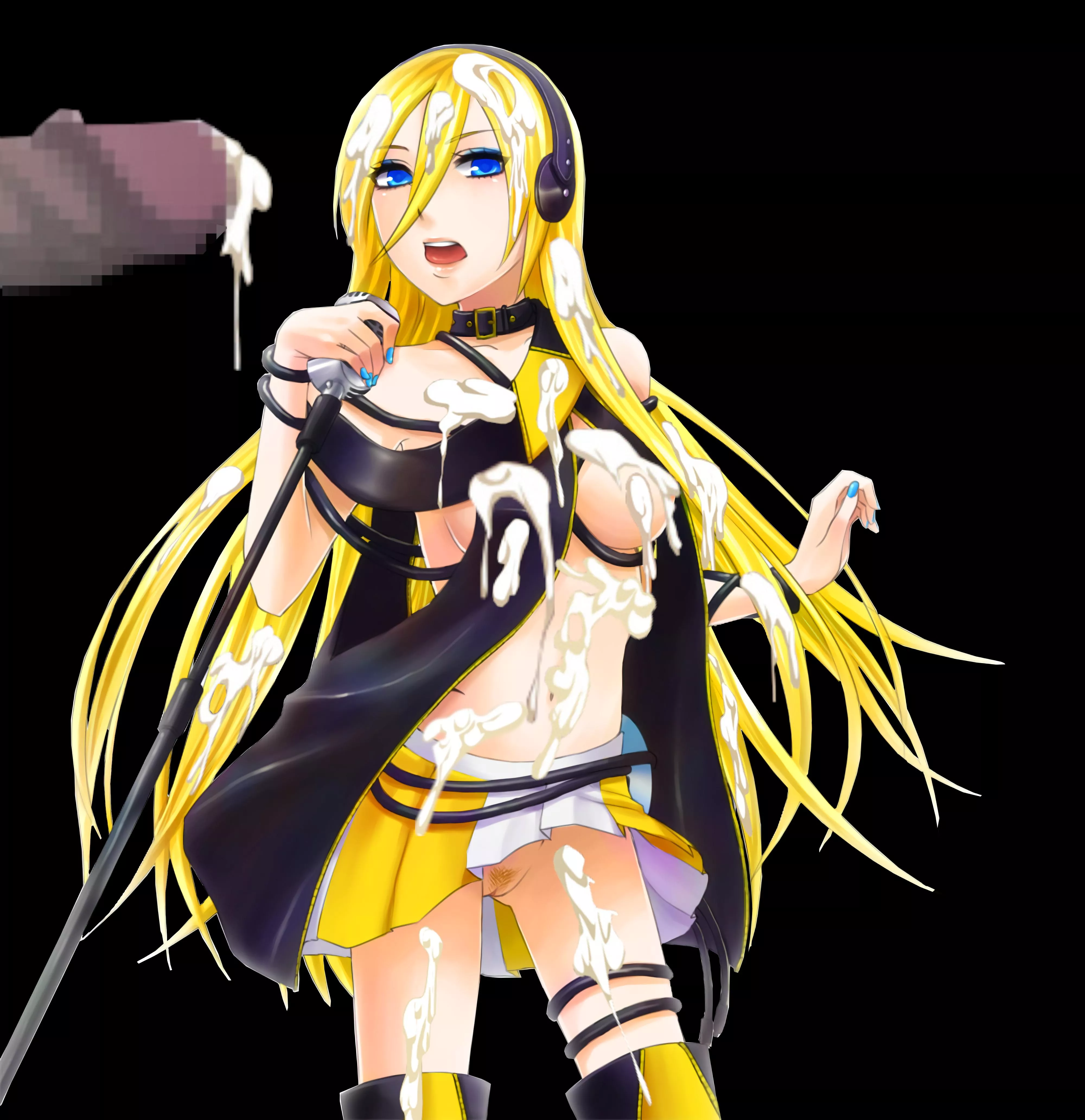 Lily's getting drenched with hot cum... Lily's getting drenched with hot cum...