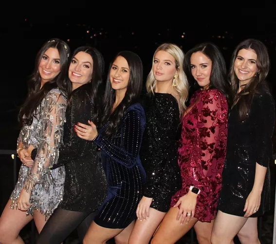 Lined up in their Shiny Dresses Lined up in their Shiny Dresses