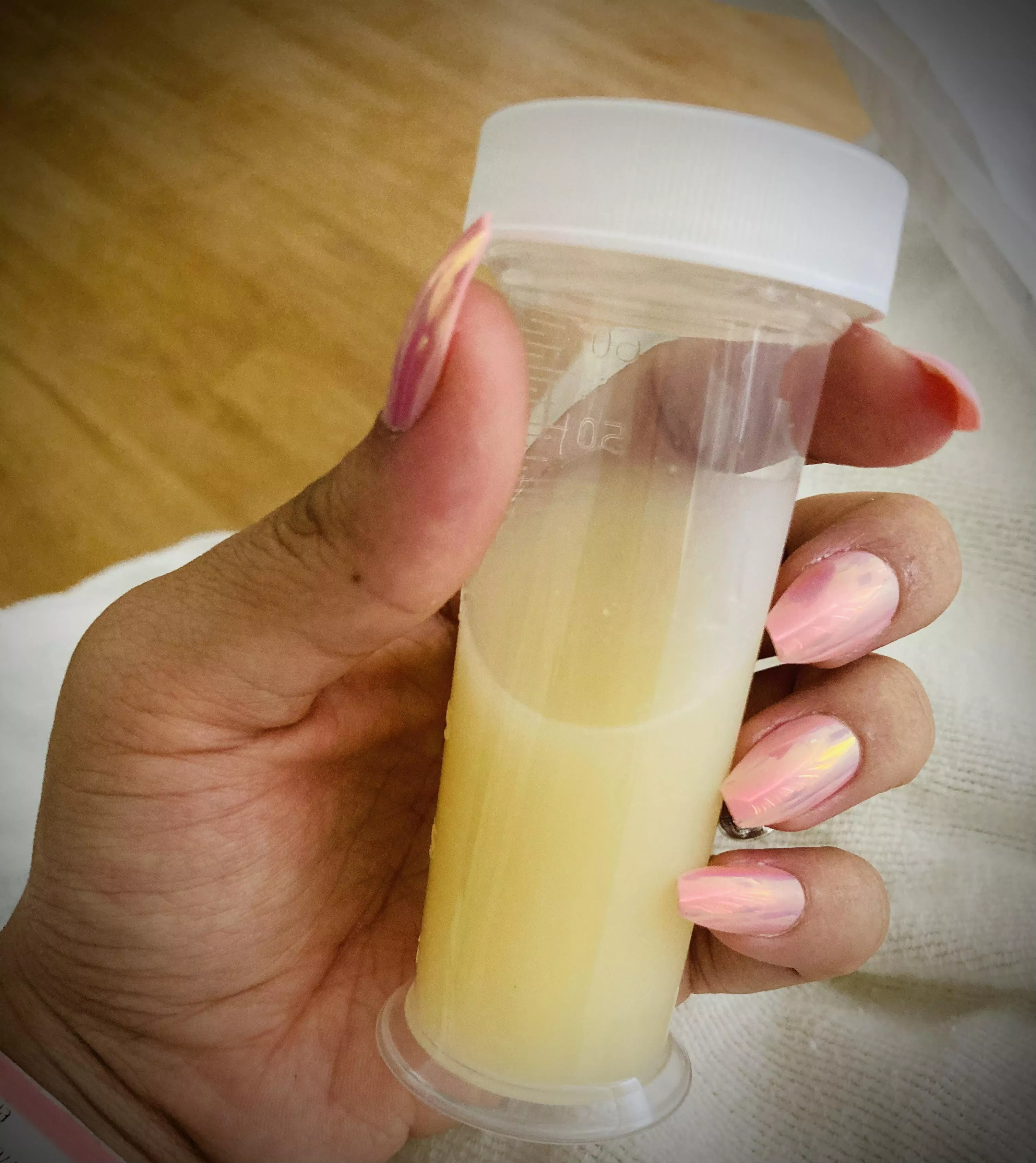 Liquid gold 😛 so much leaking out I wish someone could slurp some up for me